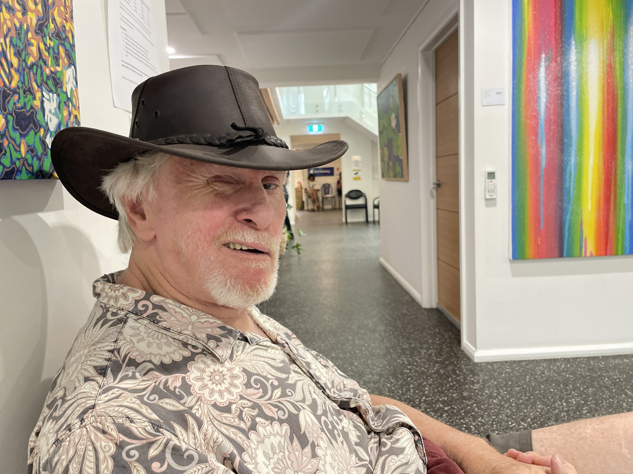 Participant enjoying a relaxed and welcoming community setting
